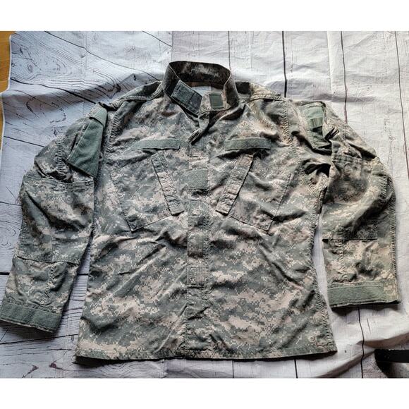US Army ACU Combat Coat digital Camouflage Military Men's Medium - Picture 1 of 13